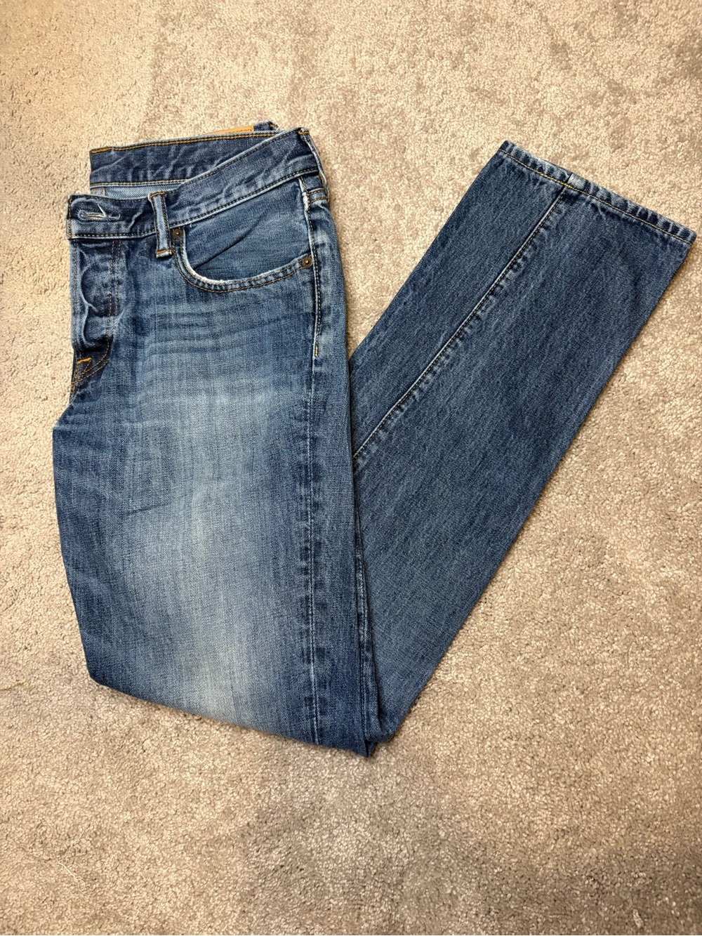 Abercrombie & Fitch The A&F Skinny Jeans Men’s 32x32 Medium Wash Button Fly